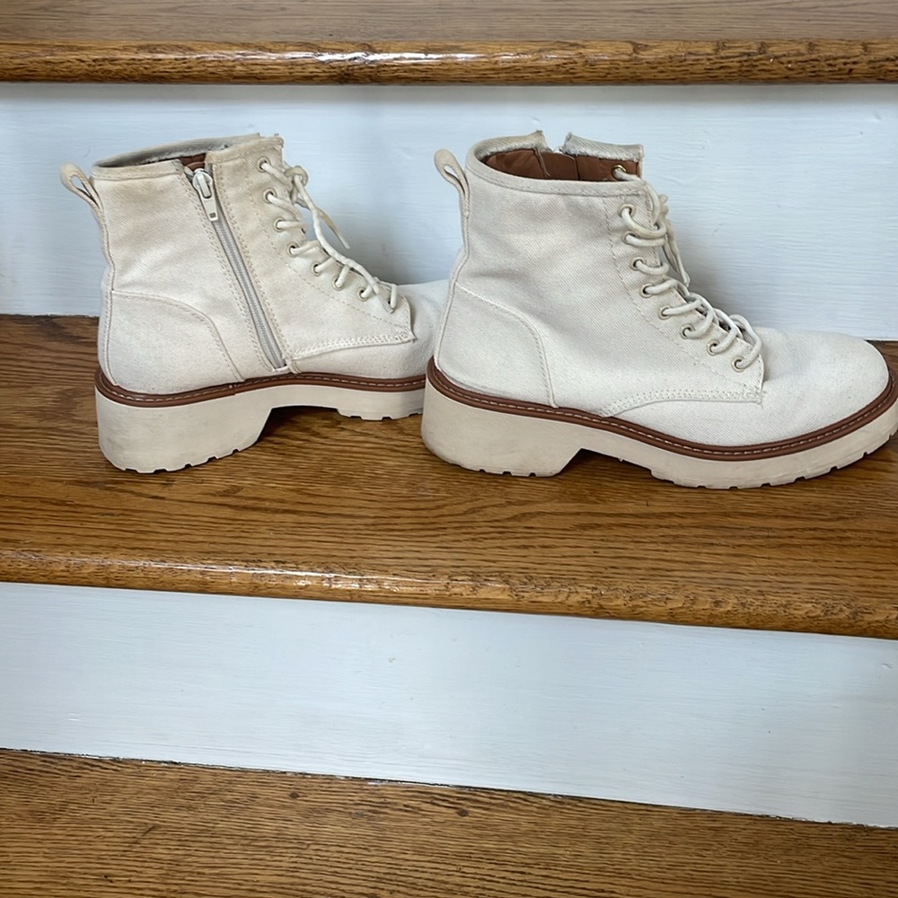 Saks Cream boots